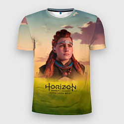 Футболка спортивная мужская Horizon Forbidden West Aloy, цвет: 3D-принт