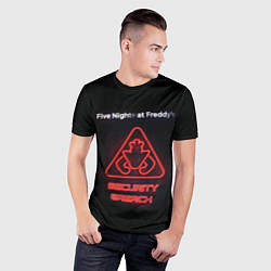 Футболка спортивная мужская Five Nights at Freddys: Security Breach logo, цвет: 3D-принт — фото 2