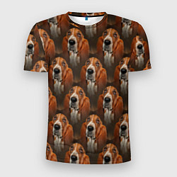 Мужская спорт-футболка Dog patternt