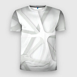 Мужская спорт-футболка Паутина Белая 3D 2022