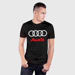 Футболка спортивная мужская Audi спорт, цвет: 3D-принт — фото 2