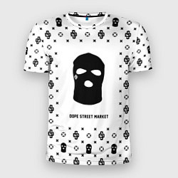 Футболка спортивная мужская Узор White Ski Mask Dope Street Market, цвет: 3D-принт