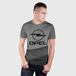 Футболка спортивная мужская Opel astra, цвет: 3D-принт — фото 2