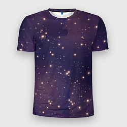Мужская спорт-футболка Звездное ночное небо Галактика Космос
