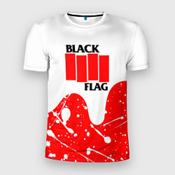 Футболка спортивная мужская Black flag, цвет: 3D-принт