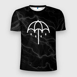 Футболка спортивная мужская Bring me the horizon молнии, цвет: 3D-принт