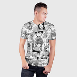 Футболка спортивная мужская Toradora pattern, цвет: 3D-принт — фото 2