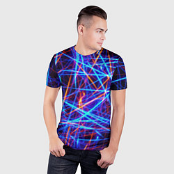 Футболка спортивная мужская Neon pattern Fashion 2055, цвет: 3D-принт — фото 2