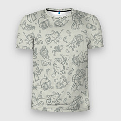 Мужская спорт-футболка Морские Котики: Серый