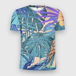 Мужская спорт-футболка Цветы Цветущие Тропики