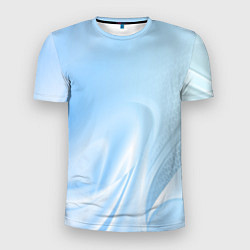 Мужская спорт-футболка Голубые завихрения