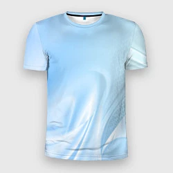 Футболка спортивная мужская Голубые завихрения, цвет: 3D-принт