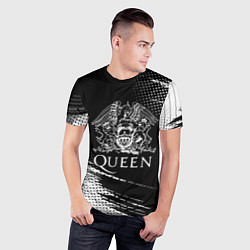 Футболка спортивная мужская Queen герб квин, цвет: 3D-принт — фото 2