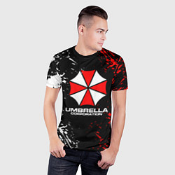 Футболка спортивная мужская Umbrella Corporation Resident Evil, цвет: 3D-принт — фото 2