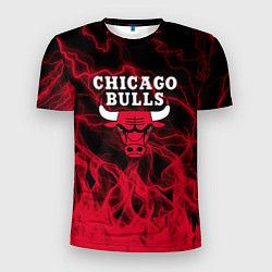 Мужская спорт-футболка CHICAGO BULLS ЧИКАГО БУЛЛС МОЛНИИ