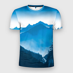 Мужская спорт-футболка Горы Лес