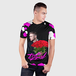 Футболка спортивная мужская Егор крид С букетом роз, цвет: 3D-принт — фото 2