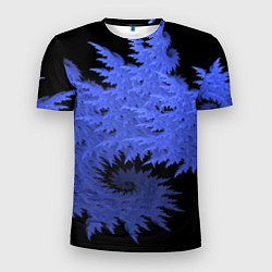 Мужская спорт-футболка Абстрактный морозный узор Abstract frost pattern