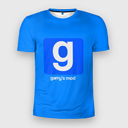 Футболка спортивная мужская Garrys Mod логотип, цвет: 3D-принт