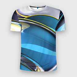 Мужская спорт-футболка Абстрактная объёмная композиция Abstract three-dim