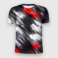 Мужская спорт-футболка NEON abstract pattern неоновая абстракция