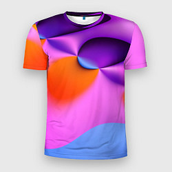Футболка спортивная мужская Абстрактная красочная композиция Лето Abstract col, цвет: 3D-принт