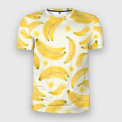 Футболка спортивная мужская Банановый Рай Лета, цвет: 3D-принт