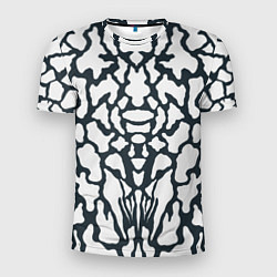 Мужская спорт-футболка Animal Black and White Pattern
