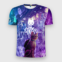 Футболка спортивная мужская Stray: Viloet Logo, цвет: 3D-принт