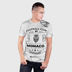 Футболка спортивная мужская Monaco Football Club Number 1 Legendary, цвет: 3D-принт — фото 2