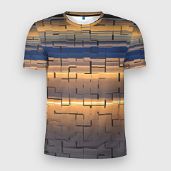 Мужская спорт-футболка Мозаика цветная colored mosaic