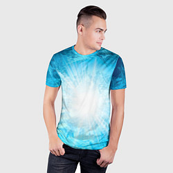 Футболка спортивная мужская Лед Вспышка света, цвет: 3D-принт — фото 2
