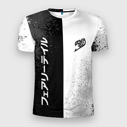 Мужская спорт-футболка FAIRY TAIL BLACK AND WHITE LOGO