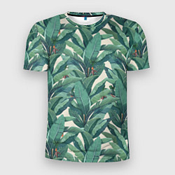 Мужская спорт-футболка Листья Банановых Деревьев