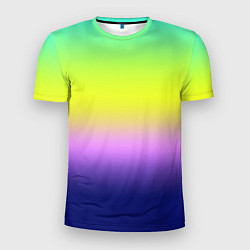 Мужская спорт-футболка Разноцветный размытый фон градиент