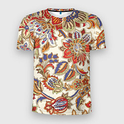 Мужская спорт-футболка Цветочный винтажный орнамент