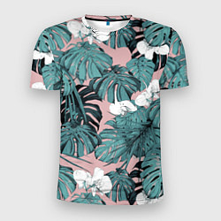 Мужская спорт-футболка Цветы Тропические Орхидеи