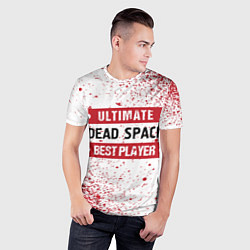 Футболка спортивная мужская Dead Space: красные таблички Best Player и Ultimat, цвет: 3D-принт — фото 2