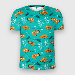 Мужская спорт-футболка TEXTURE OF SEA FISH