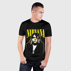Футболка спортивная мужская Рок - группа Nirvana, цвет: 3D-принт — фото 2