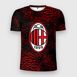 Футболка спортивная мужская Ac milan фк милан logo, цвет: 3D-принт