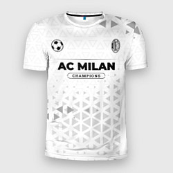 Футболка спортивная мужская AC Milan Champions Униформа, цвет: 3D-принт