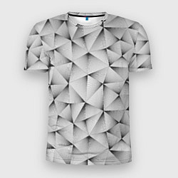 Футболка спортивная мужская Треугольная Решётка, цвет: 3D-принт