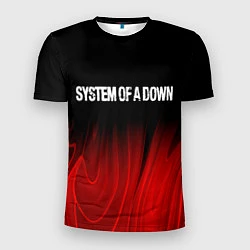 Футболка спортивная мужская System of a Down Red Plasma, цвет: 3D-принт