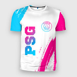Мужская спорт-футболка PSG Neon Gradient