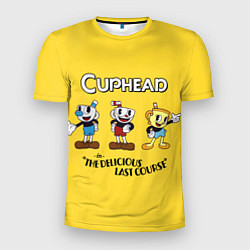 Мужская спорт-футболка Cuphead the delicious last course