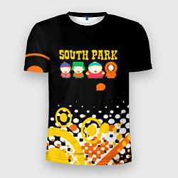 Футболка спортивная мужская Южный Парк - абстракция, цвет: 3D-принт