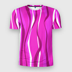Мужская спорт-футболка Розовые полосы