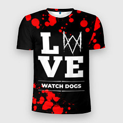 Футболка спортивная мужская Watch Dogs Love Классика, цвет: 3D-принт