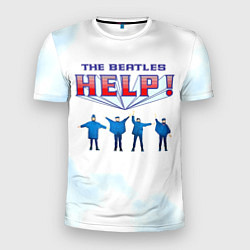 Футболка спортивная мужская The Beatles Help!, цвет: 3D-принт